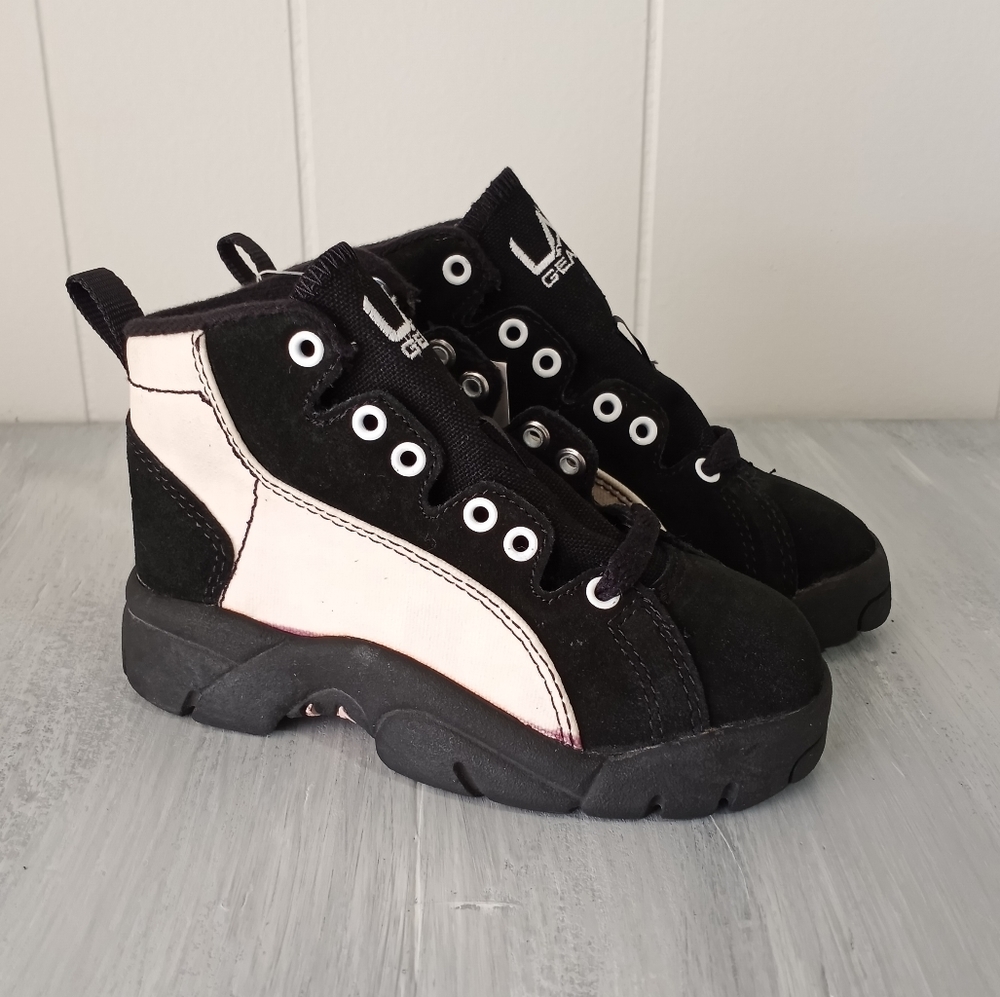 Vintage L.A. Gear GRAf/x Tranny Mid #5064 Color Changing Hightops Boys S…